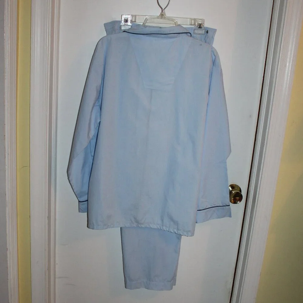 Vintage Mens Sears Pajamas - Light weight Light Blue
